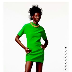 Zara NWT Green mini dress